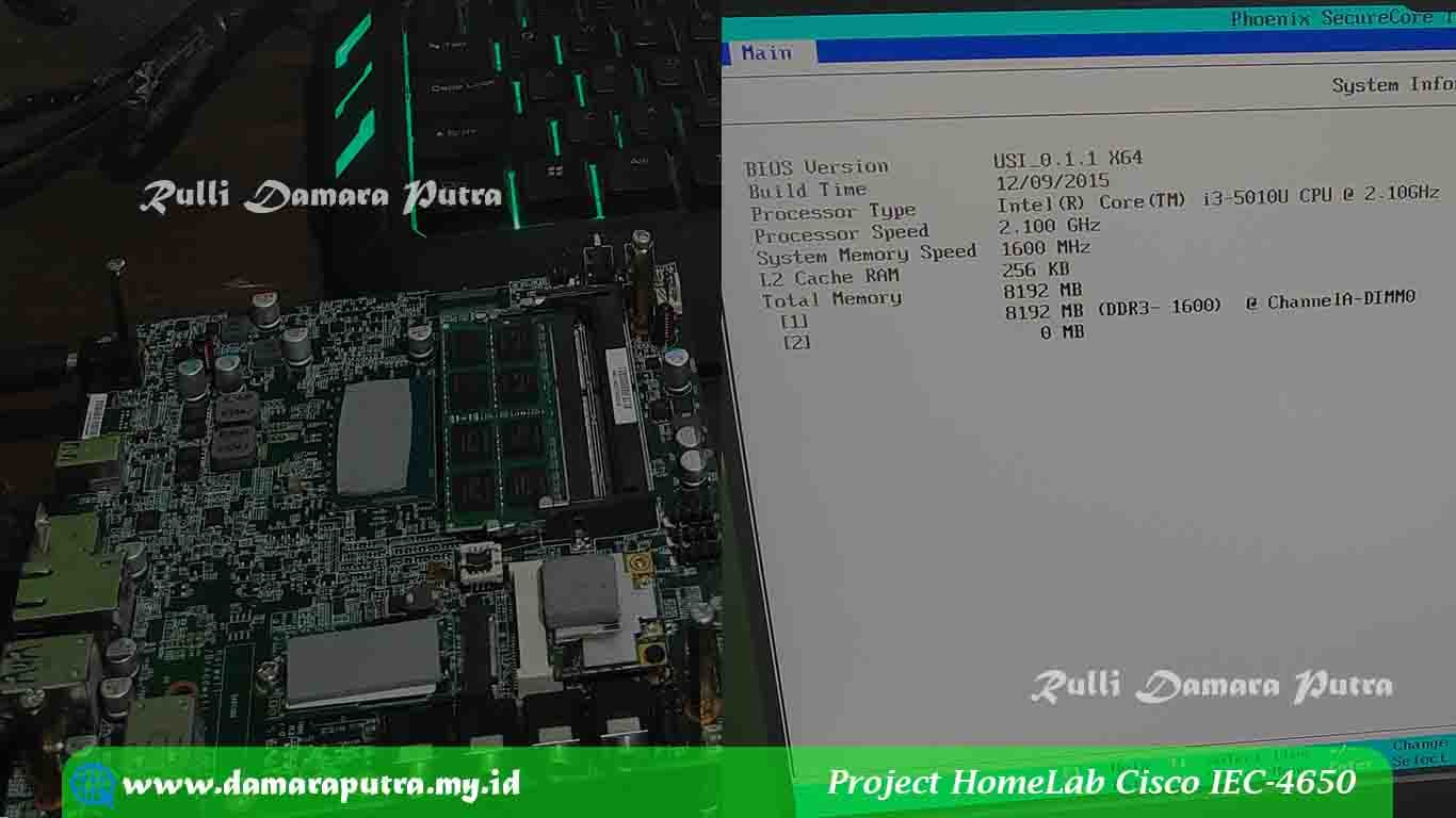 Project HomeLab dengan Cisco/Moderro IEC-4650